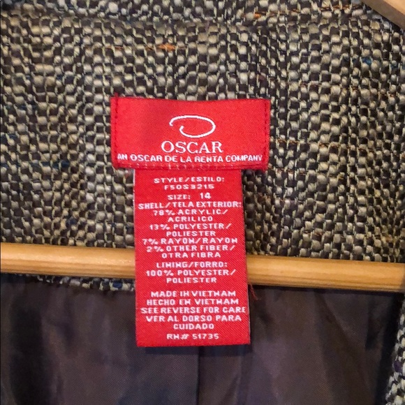 Vintage Oscar de la Renta textured tweed blazer - Picture 4 of 11